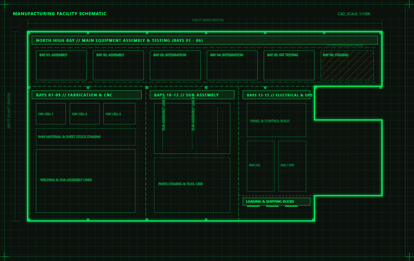 Facility Floorplan Schematic